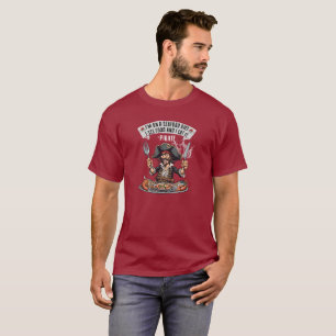 Camiseta Pirata, estou numa dieta de marisco. Eu Vejo Comid