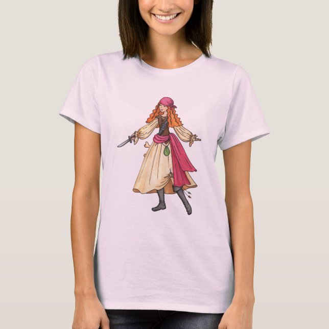 Camiseta Pirata feminina (Frente)