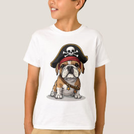 Camiseta Pirata Inglesa Crânio Crossbones