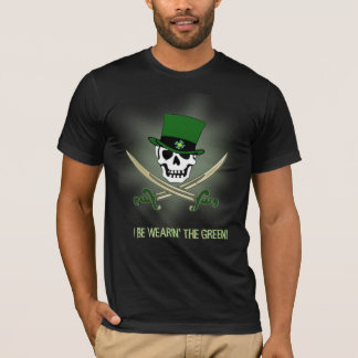 Camiseta Pirata que veste o t-shirt do dia de St Patrick
