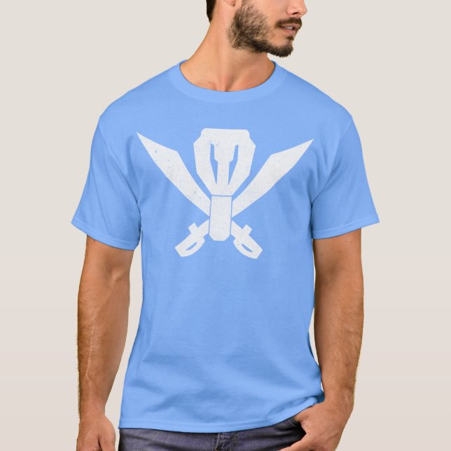 Camiseta Pirata Veneno Marca retrô (Frente)