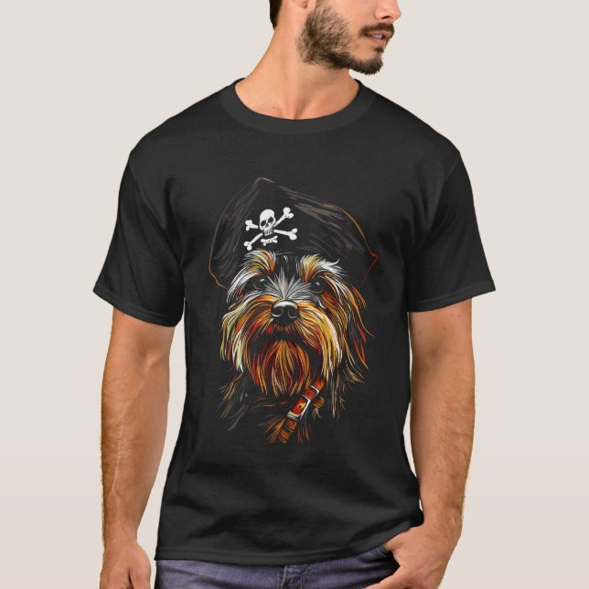 Camiseta Pirata Yorkshire Terrier (Frente)