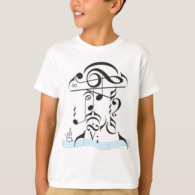 Camiseta Pirataria musical (Frente)
