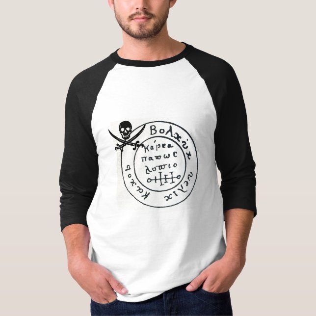 CAMISETA PIRATAS ANTICOS MAPA DE TRATAMENTO, CRÂNIA E MADEI (Frente)