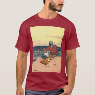 Camiseta Piratas Antigos, Encalhados em uma Ilha Deserta
