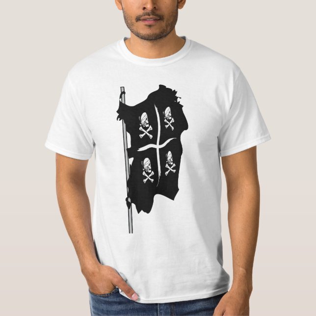 Camiseta Piratas da Sardenha 4 Mori - Bandiera Pirati Sarde (Frente)