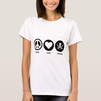 Camiseta Piratas do amor da paz