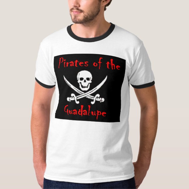 Camiseta piratas do guadalupe (Frente)