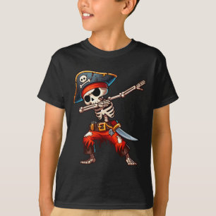 Camiseta Piratas do Halloween Piratas do Skeleton