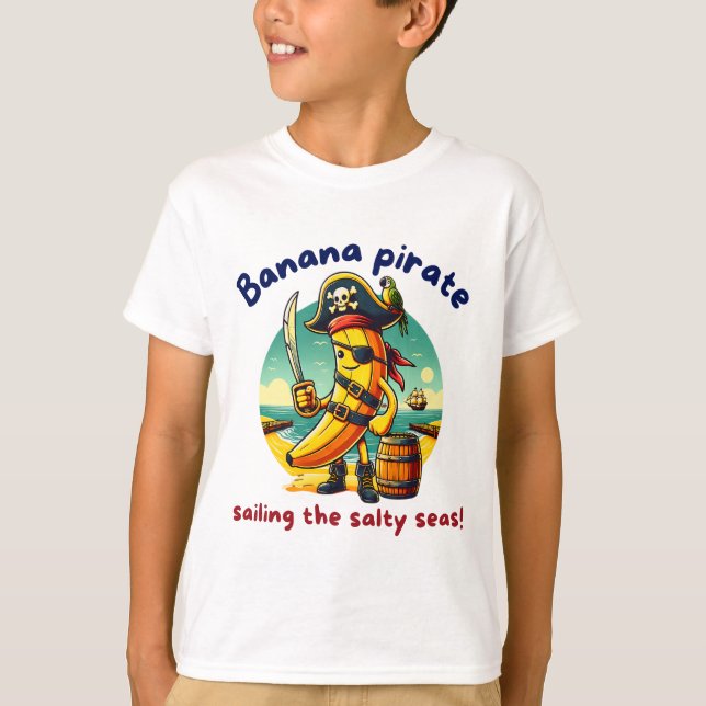 Camiseta Pirate Banana Adventure by Sea (Frente)