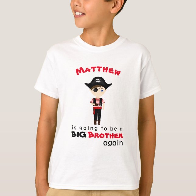Camiseta Pirate Boy Big Brother Novamente (Frente)