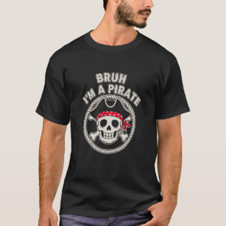 Camiseta Pirate Bruh Funny Kids Birthday Party Costume Hall