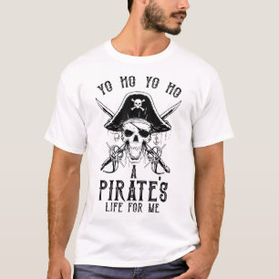Camiseta Pirate Buccaneer Yo Ho Yo Ho Uma Vida De Pirata Pa