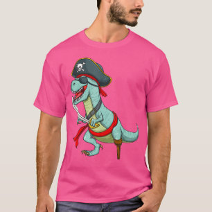 Camiseta Pirate Dinosaur T Rex Funny Tyrannosaurus Hallowee