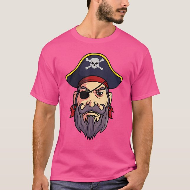 Camiseta Pirate Eye Patch do Mar de Espadas Marítimas do Ma (Frente)