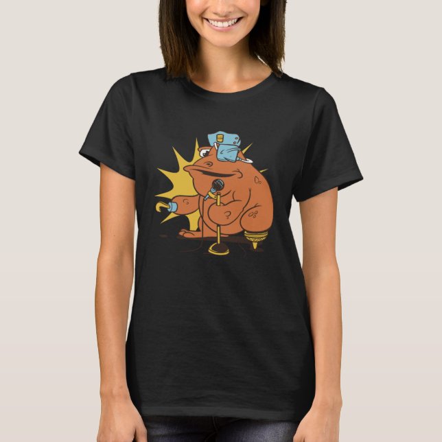 Camiseta Pirate Frog Sing (Frente)