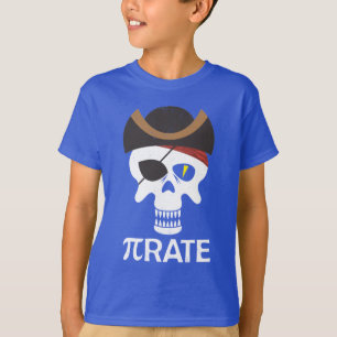 Camiseta PiRate Funny Pi Day Matemática Skull