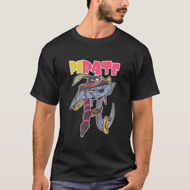 Camiseta Pirate Funny Pi Day Math Skull Math Teacher Math L (Frente)
