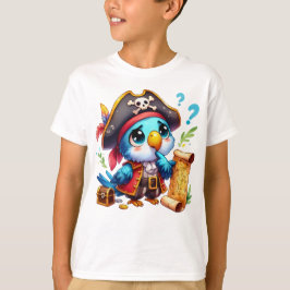 Camiseta Pirate Parrot Cute Adventure Art