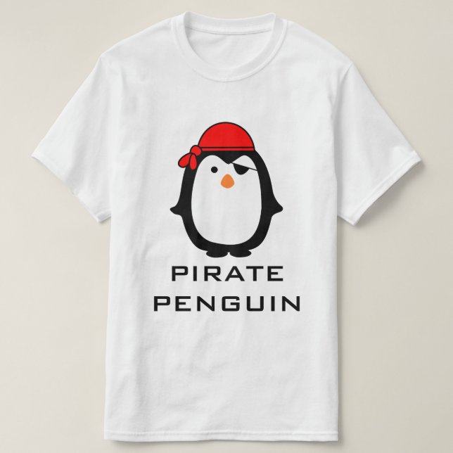 Camiseta Pirate Penguin (Frente do Design)