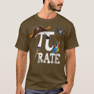 Camiseta Pirate Pi Day Parrot Aproxima Geek Math Professora