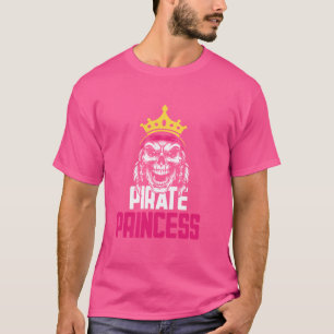 Camiseta Pirate Princess Pirate Skull Costume Crossbones