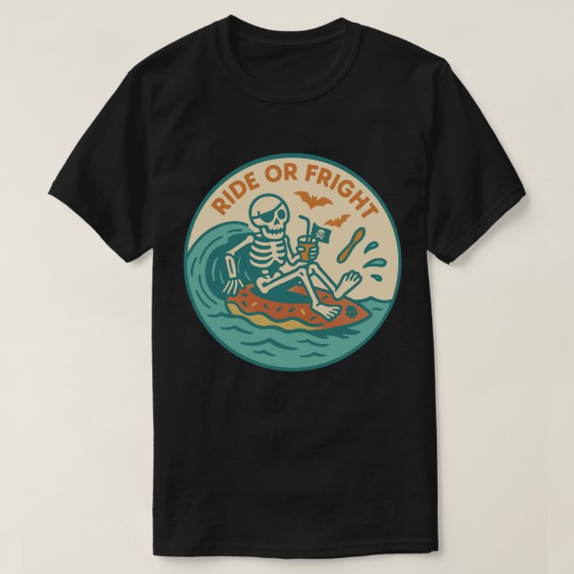 Camiseta Pirate Skeleton Summer Spooky (Frente do Design)