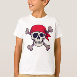 Camiseta Pirate Skull and Crossbones Illustration Arr