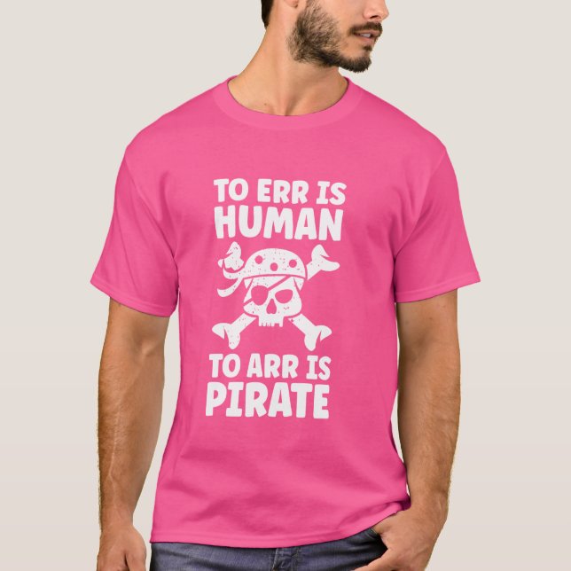 Camiseta Pirate Skull Crossbones Jolly-Roger (Frente)