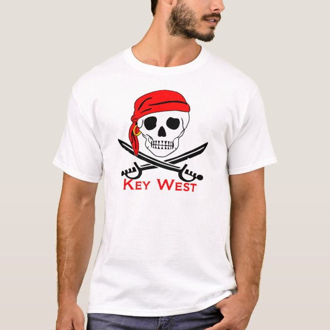 Camiseta Pirate Skull Key West (Frente)