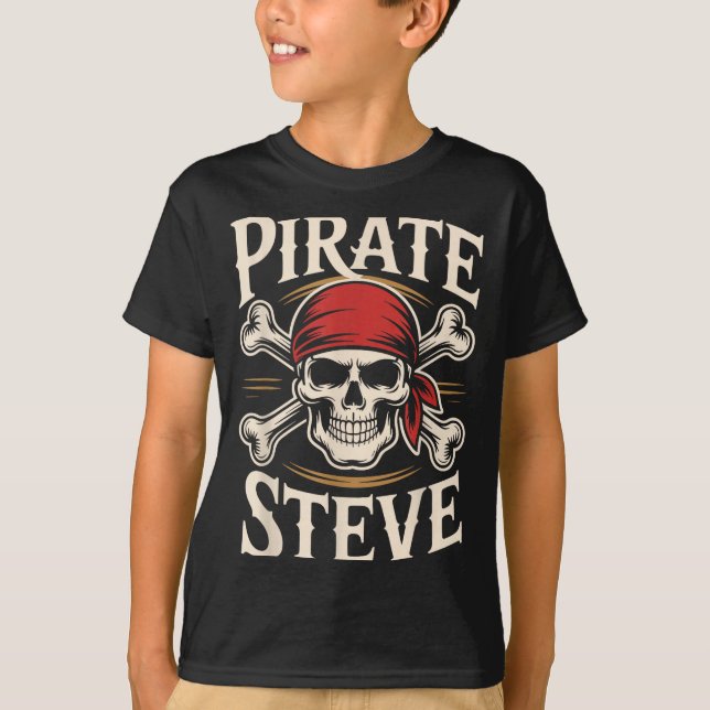 Camiseta Pirate steve  (Frente)