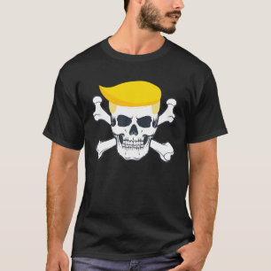 Camiseta Pirate Trump Skull e Crossbone Republican Presi