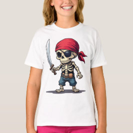 Camiseta Piraten Skelett mit Schwert