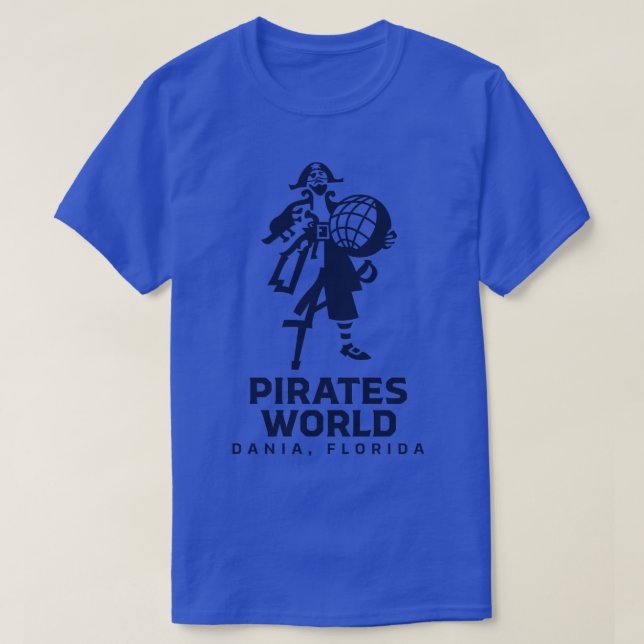Camiseta Pirates World Classic Wordmark Blue (Frente do Design)