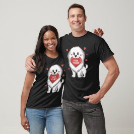 Camiseta Pirenéus excelentes Cães Dias de os namorados Isen