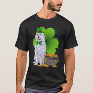 Camiseta Pirenéus Excelentes Dias de São Patrícios Shamrock