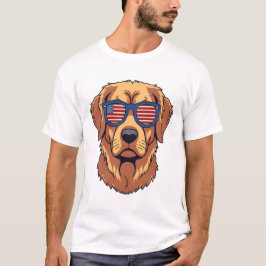 Camiseta Pirenéus Excelentes Engraçados / Ouro Retriever Me