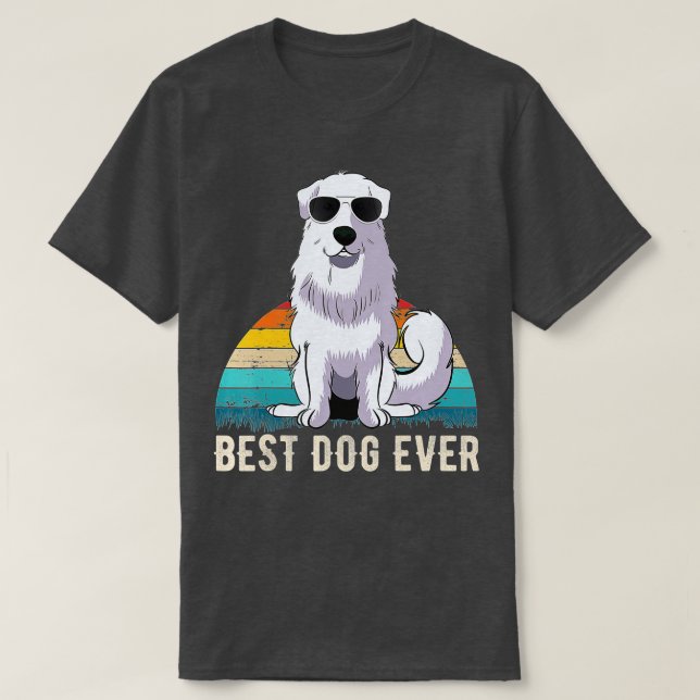 Camiseta Pirenéus excelentes Homens Mulheres Crianças (Frente do Design)