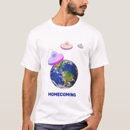 Camiseta Pires-discos ao redor do mundo