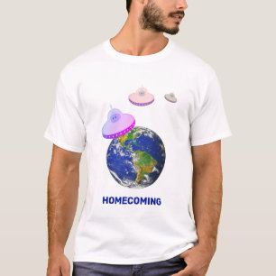 Camiseta Pires-discos ao redor do mundo