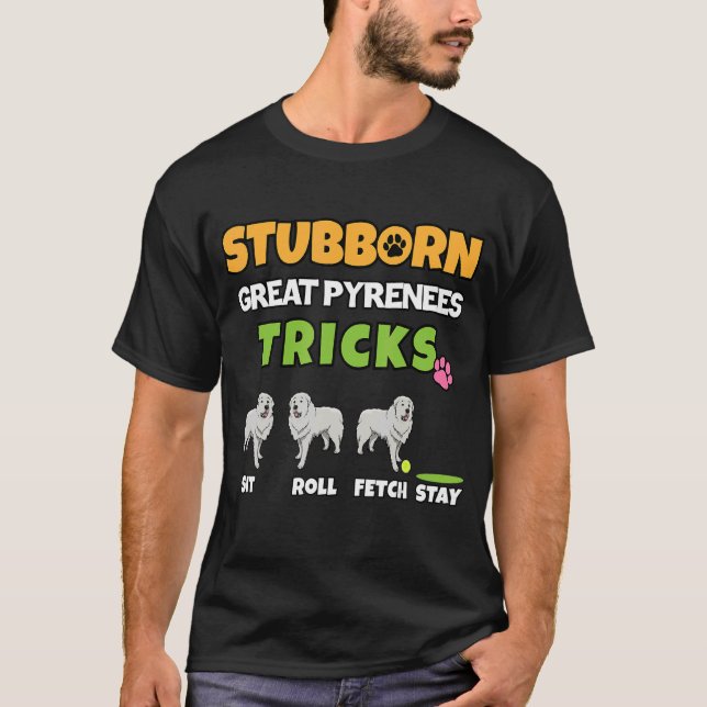 Camiseta Piriontes Excelentes Teimosos Trapos Cão (Frente)