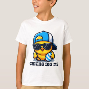 Camiseta Piriquitos Gostam de Mim Páscoa Divertida para Men