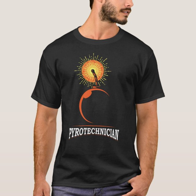 Camiseta Pirotecnia da Tripulação Pyrotecnia Pyro Show (Frente)