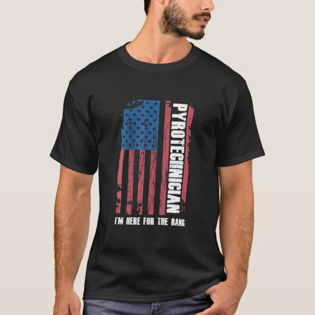 Camiseta Pirotécnico Estou Aqui Para Bang Pyro Fireworks P (Frente)