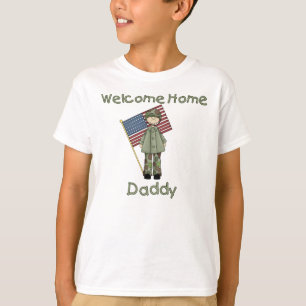Camiseta Pirralho Home bem-vindo do exército do pai (filho