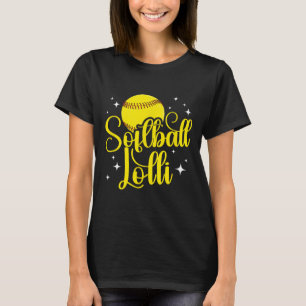 Camiseta Pirulito de Softball De Um Pirulito de Jogador de 