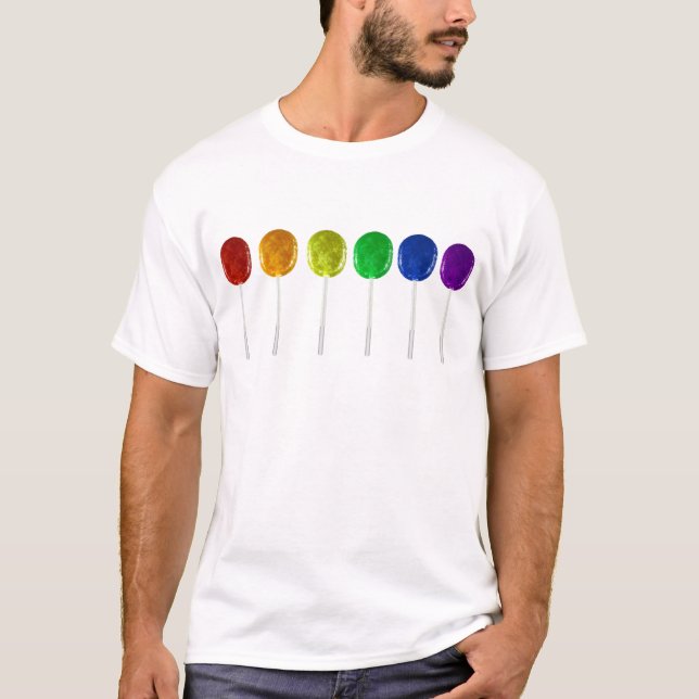 Camiseta Pirulitos Arco-íris (Frente)