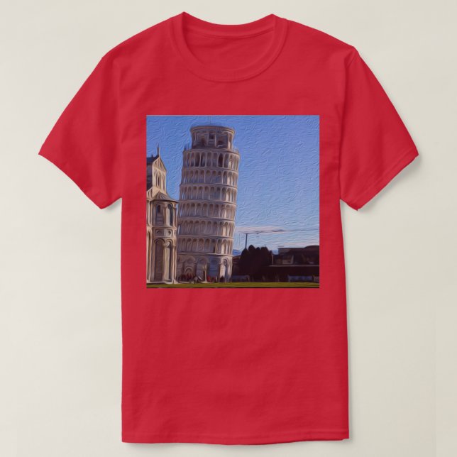 Camiseta Pisa Art (Frente do Design)