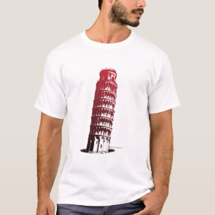 Camiseta Pisa Itália Torre Inclinando Europa