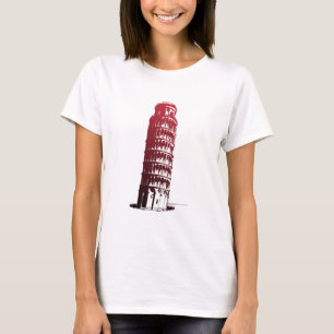 Camiseta Pisa Itália Torre Inclinando Europa